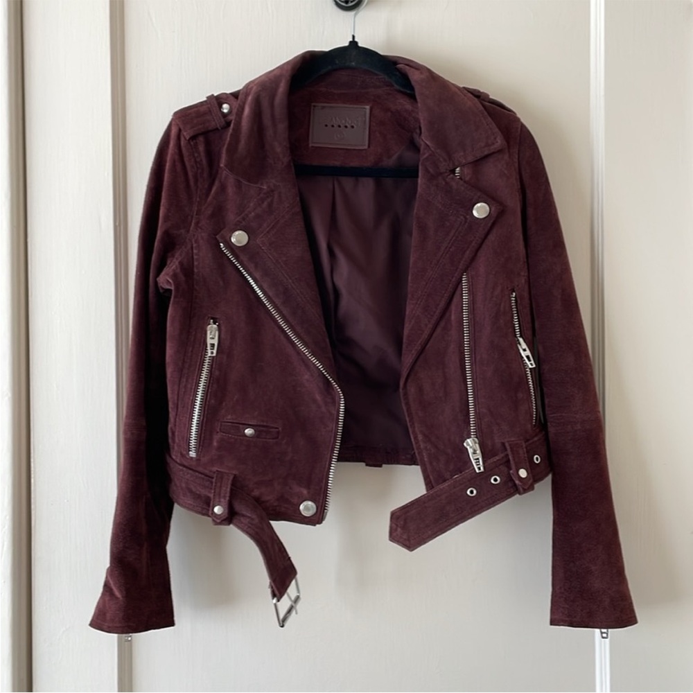 BLANKNYC Suede Moto Jacket Size XS